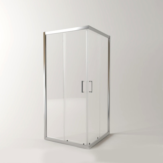 Душевое ограждение EvaGold 100х100 см EG220027, хром/прозрачное - фото, картинка 3 Душевое ограждение EvaGold 100х100 см EG220027, хром/прозрачное - фото 3