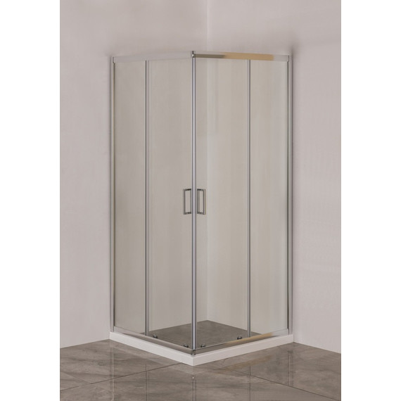 Душевое ограждение EvaGold 90х90 см EG220028, хром/прозрачное - фото, картинка 2 Душевое ограждение EvaGold 90х90 см EG220028, хром/прозрачное - фото 2