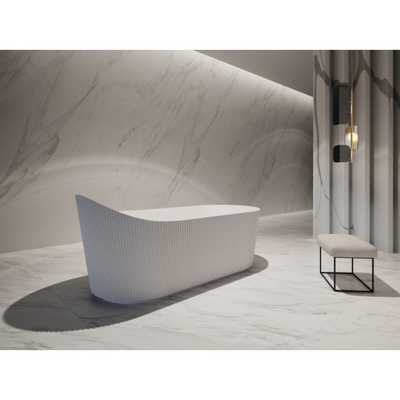 Ванна отдельностоящая Abber 170x80 см AB9445MW, белый матовый - фото 10