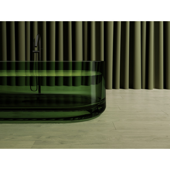 Ванна прозрачная Abber Kristall 170x75 см AT9708Emerald, зеленый - фото 6