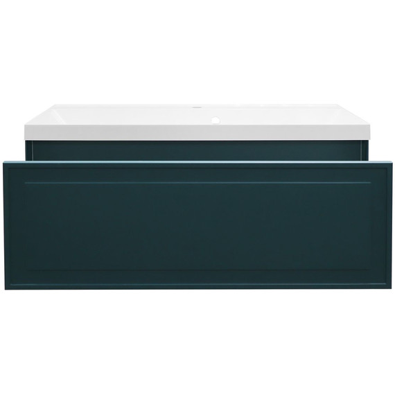 Тумба подвесная с раковиной Azario Belloni 100 см CS00098074, зелёный - фото 5