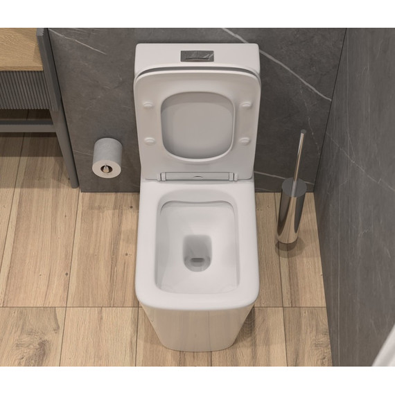 Унитаз-моноблок безободковый EvaGold EG050004 с тонкой крышкой микролифт - фото, картинка 5 Унитаз-моноблок безободковый EvaGold EG050004 с тонкой крышкой микролифт - фото 5