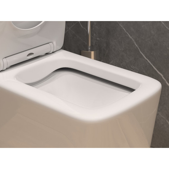 Унитаз-моноблок безободковый EvaGold EG050004 с тонкой крышкой микролифт - фото, картинка 8 Унитаз-моноблок безободковый EvaGold EG050004 с тонкой крышкой микролифт - фото 8