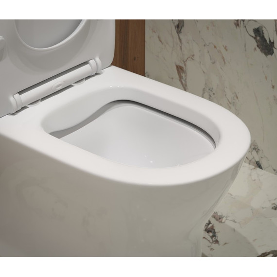Унитаз-моноблок безободковый EvaGold EG050005 с тонкой крышкой микролифт - фото, картинка 8 Унитаз-моноблок безободковый EvaGold EG050005 с тонкой крышкой микролифт - фото 8