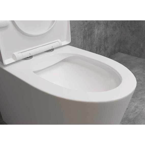 Унитаз-моноблок безободковый EvaGold EG050008 с тонкой крышкой микролифт - фото, картинка 9 Унитаз-моноблок безободковый EvaGold EG050008 с тонкой крышкой микролифт - фото 9