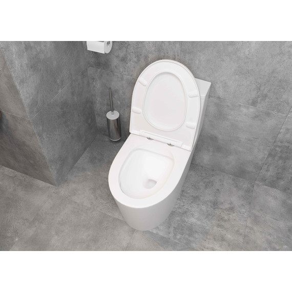 Унитаз-моноблок безободковый EvaGold EG050008 с тонкой крышкой микролифт - фото, картинка 11 Унитаз-моноблок безободковый EvaGold EG050008 с тонкой крышкой микролифт - фото 11