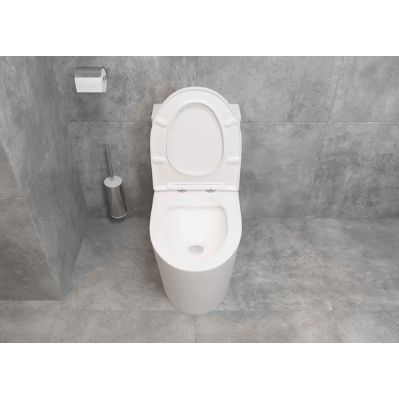 Унитаз-моноблок безободковый EvaGold EG050008 с тонкой крышкой микролифт - фото, картинка 6 Унитаз-моноблок безободковый EvaGold EG050008 с тонкой крышкой микролифт - фото 6