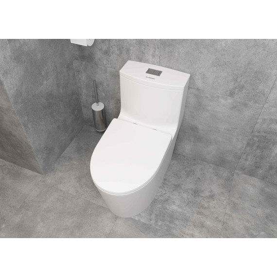 Унитаз-моноблок безободковый EvaGold EG050008 с тонкой крышкой микролифт - фото, картинка 8 Унитаз-моноблок безободковый EvaGold EG050008 с тонкой крышкой микролифт - фото 8