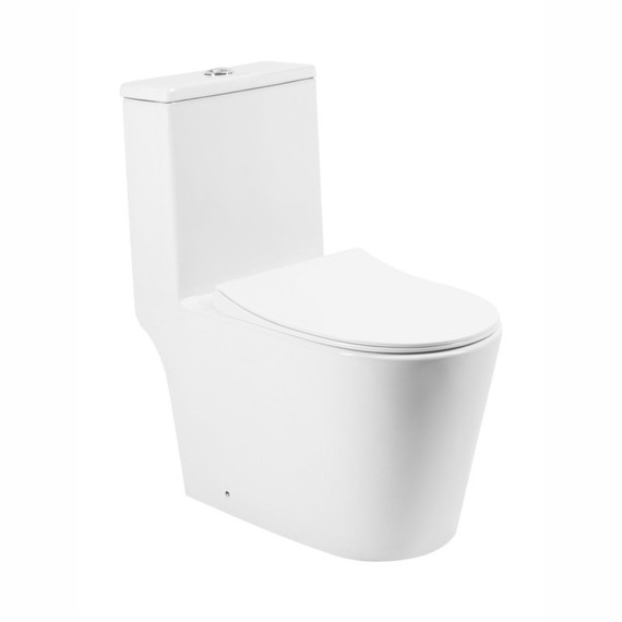 Унитаз-моноблок безободковый EvaGold EG050011 с тонкой крышкой микролифт - фото, картинка 2 Унитаз-моноблок безободковый EvaGold EG050011 с тонкой крышкой микролифт - фото 2