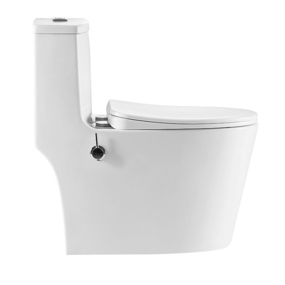 Унитаз-моноблок безободковый с функцией биде EvaGold EG050014 с тонкой крышкой микролифт - фото, картинка 2 Унитаз-моноблок безободковый с функцией биде EvaGold EG050014 с тонкой крышкой микролифт - фото 2