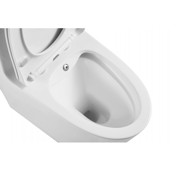 Унитаз-моноблок безободковый с функцией биде EvaGold EG050014 с тонкой крышкой микролифт - фото, картинка 3 Унитаз-моноблок безободковый с функцией биде EvaGold EG050014 с тонкой крышкой микролифт - фото 3