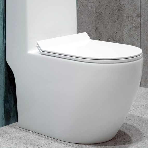 Унитаз-моноблок безободковый EvaGold EG050017 с тонкой крышкой микролифт - фото, картинка 5 Унитаз-моноблок безободковый EvaGold EG050017 с тонкой крышкой микролифт - фото 5