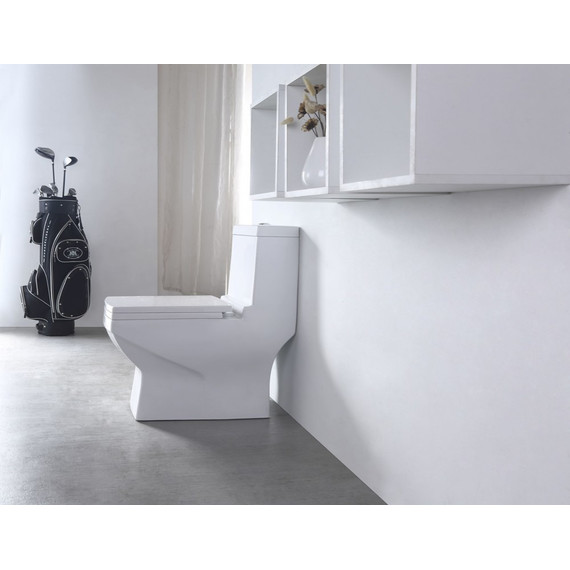 Унитаз-моноблок EvaGold EG050019 с крышкой микролифт - фото, картинка 3 Унитаз-моноблок EvaGold EG050019 с крышкой микролифт - фото 3