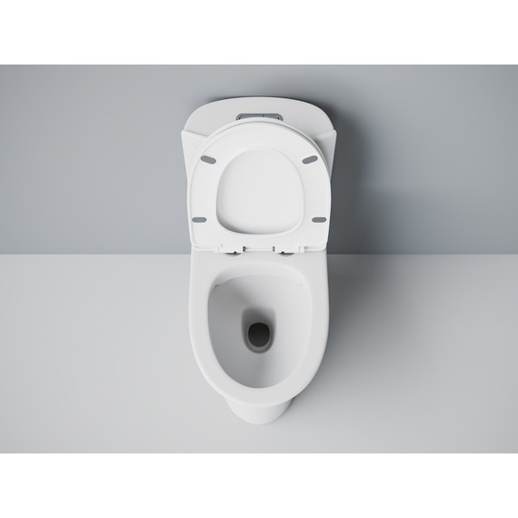 Унитаз-моноблок безободковый EvaGold EG050025 с тонкой крышкой микролифт - фото, картинка 3 Унитаз-моноблок безободковый EvaGold EG050025 с тонкой крышкой микролифт - фото 3