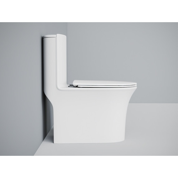 Унитаз-моноблок безободковый EvaGold EG050025 с тонкой крышкой микролифт - фото, картинка 4 Унитаз-моноблок безободковый EvaGold EG050025 с тонкой крышкой микролифт - фото 4