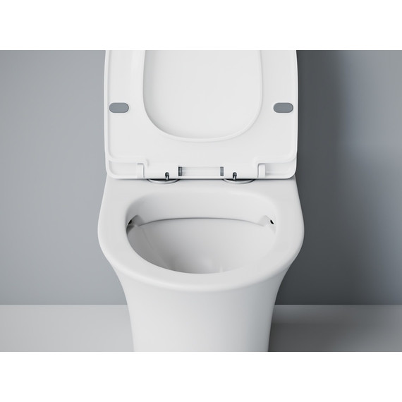 Унитаз-моноблок безободковый EvaGold EG050025 с тонкой крышкой микролифт - фото, картинка 5 Унитаз-моноблок безободковый EvaGold EG050025 с тонкой крышкой микролифт - фото 5