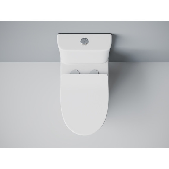 Унитаз-моноблок безободковый EvaGold EG050030 с тонкой крышкой микролифт - фото, картинка 2 Унитаз-моноблок безободковый EvaGold EG050030 с тонкой крышкой микролифт - фото 2