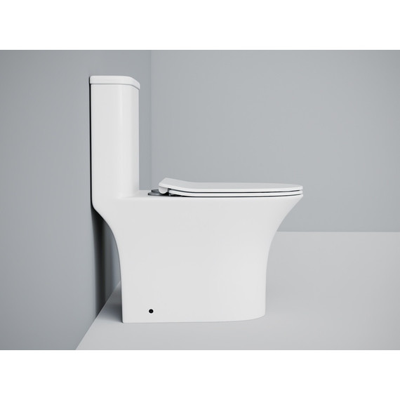Унитаз-моноблок безободковый EvaGold EG050030 с тонкой крышкой микролифт - фото, картинка 5 Унитаз-моноблок безободковый EvaGold EG050030 с тонкой крышкой микролифт - фото 5