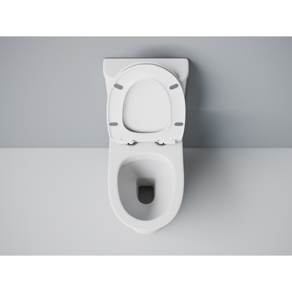 Унитаз-моноблок безободковый EvaGold EG050030 с тонкой крышкой микролифт - фото, картинка 6 Унитаз-моноблок безободковый EvaGold EG050030 с тонкой крышкой микролифт - фото 6