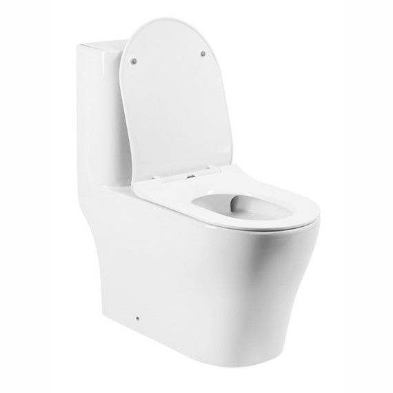 Унитаз-моноблок безободковый EvaGold EG050033 с тонкой крышкой микролифт - фото, картинка 9 Унитаз-моноблок безободковый EvaGold EG050033 с тонкой крышкой микролифт - фото 9