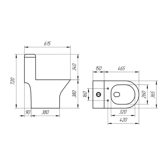Унитаз-моноблок безободковый EvaGold EG050034 с тонкой крышкой микролифт - фото, картинка 8 Унитаз-моноблок безободковый EvaGold EG050034 с тонкой крышкой микролифт - фото 8