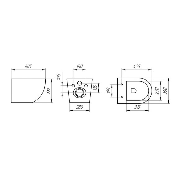 Унитаз подвесной безободковый EvaGold EG070001 с тонкой крышкой микролифт - фото, картинка 9 Унитаз подвесной безободковый EvaGold EG070001 с тонкой крышкой микролифт - фото 9