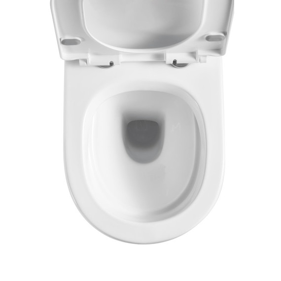 Унитаз подвесной безободковый EvaGold EG070002 с тонкой крышкой микролифт - фото, картинка 3 Унитаз подвесной безободковый EvaGold EG070002 с тонкой крышкой микролифт - фото 3