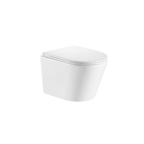 Унитаз подвесной безободковый EvaGold EG070005 с тонкой крышкой микролифт - фото, картинка  Унитаз подвесной безободковый EvaGold EG070005 с тонкой крышкой микролифт - фото