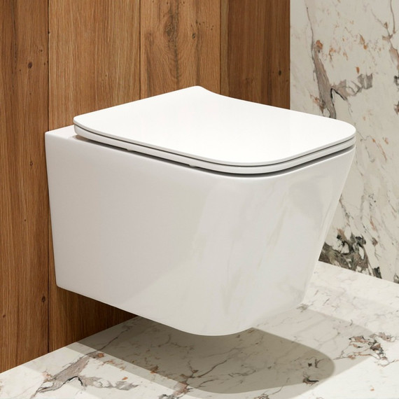 Унитаз подвесной безободковый EvaGold EG070006 с тонкой крышкой микролифт - фото, картинка  Унитаз подвесной безободковый EvaGold EG070006 с тонкой крышкой микролифт - фото