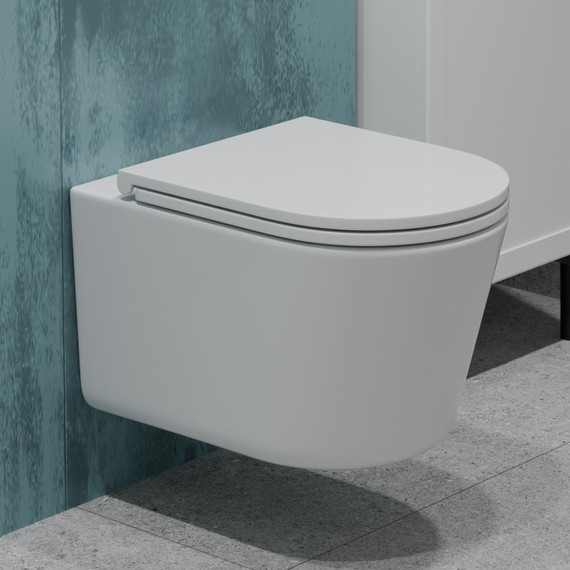 Унитаз подвесной безободковый EvaGold EG070007 с тонкой крышкой микролифт - фото, картинка  Унитаз подвесной безободковый EvaGold EG070007 с тонкой крышкой микролифт - фото