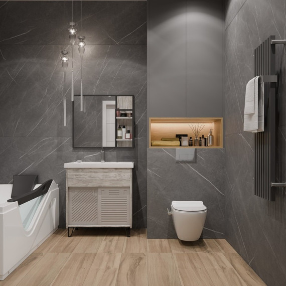 Унитаз-биде подвесной безободковый EvaGold EG070012 с тонкой крышкой микролифт - фото, картинка 2 Унитаз-биде подвесной безободковый EvaGold EG070012 с тонкой крышкой микролифт - фото 2