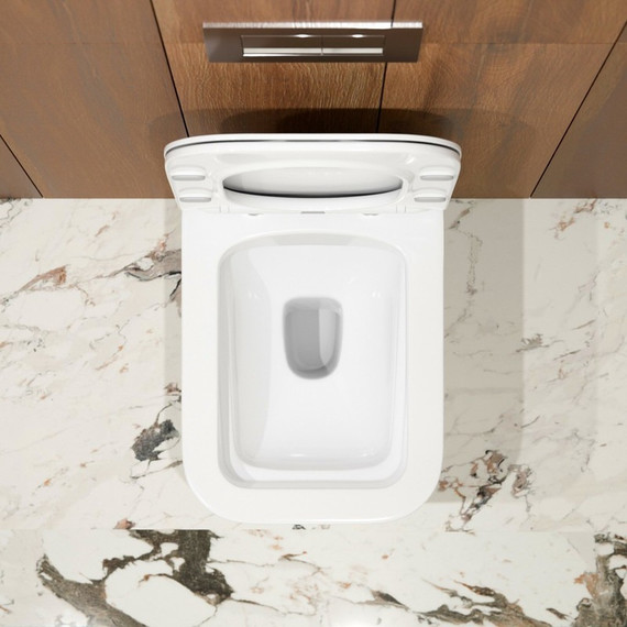 Унитаз подвесной безободковый EvaGold EG070013 с тонкой крышкой микролифт - фото, картинка 4 Унитаз подвесной безободковый EvaGold EG070013 с тонкой крышкой микролифт - фото 4