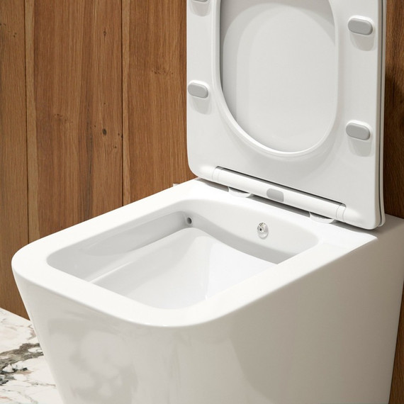 Унитаз-биде подвесной безободковый EvaGold EG070016 с тонкой крышкой микролифт - фото, картинка 5 Унитаз-биде подвесной безободковый EvaGold EG070016 с тонкой крышкой микролифт - фото 5