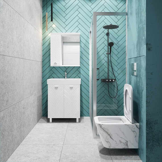 Унитаз подвесной безободковый EvaGold EG070018 с тонкой крышкой микролифт, белый мрамор - фото, картинка 7 Унитаз подвесной безободковый EvaGold EG070018 с тонкой крышкой микролифт, белый мрамор - фото 7