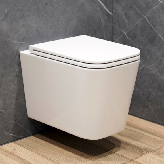 Унитаз подвесной безободковый EvaGold EG070043 с тонкой крышкой микролифт - фото, картинка  Унитаз подвесной безободковый EvaGold EG070043 с тонкой крышкой микролифт - фото