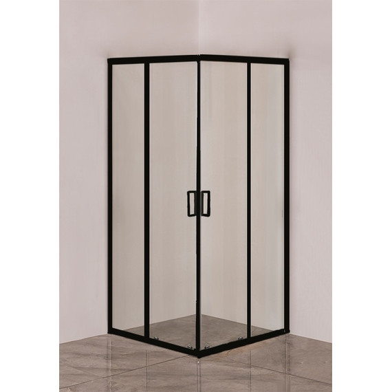 Душевое ограждение EvaGold 90х90 см EG220030, чёрный/прозрачное - фото 2