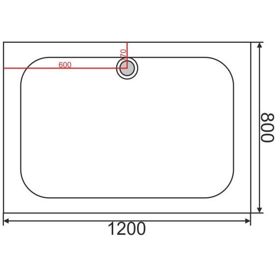 Поддон акриловый EvaGold 120х80 см EG230003 - фото, картинка 2 Поддон акриловый EvaGold 120х80 см EG230003 - фото 2
