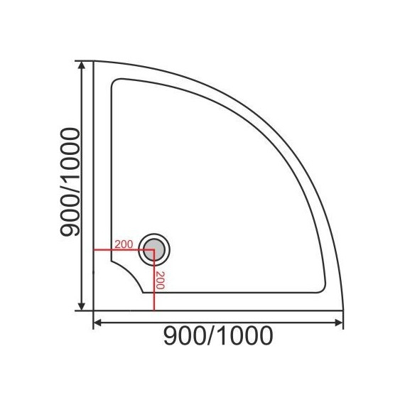 Поддон акриловый EvaGold 100х100 см EG230005 - фото, картинка 2 Поддон акриловый EvaGold 100х100 см EG230005 - фото 2