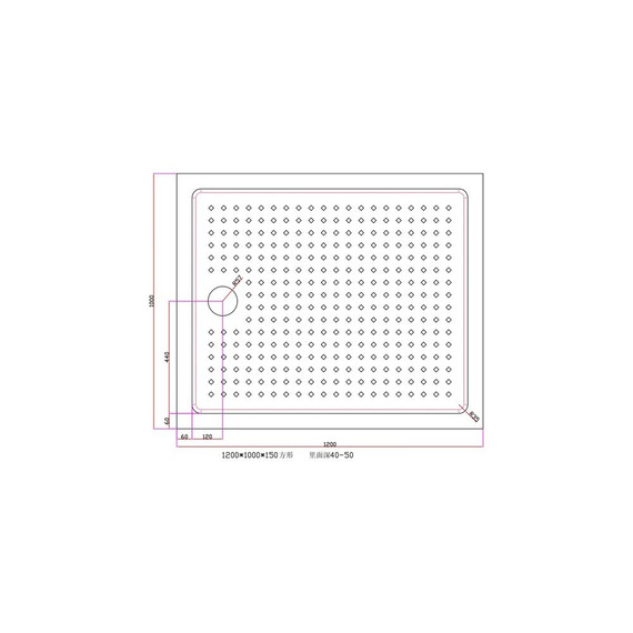 Поддон акриловый EvaGold 120х100 см EG230009 - фото, картинка 2 Поддон акриловый EvaGold 120х100 см EG230009 - фото 2