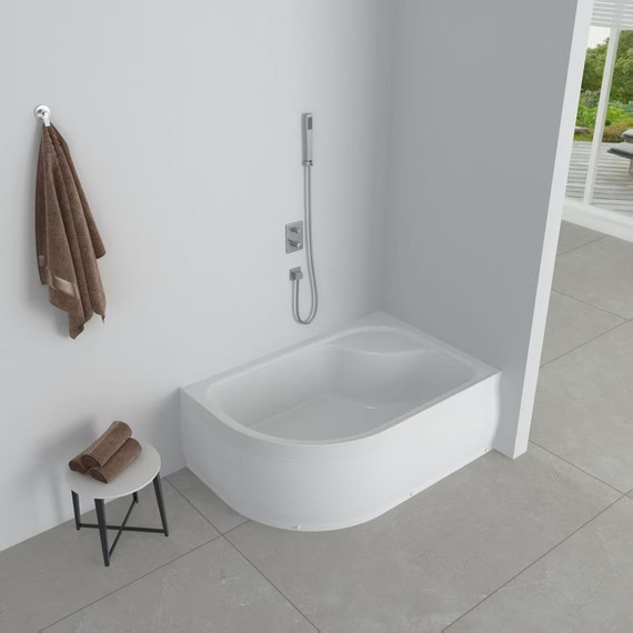 Поддон акриловый EvaGold 120х80 см EG230019 R - фото, картинка  Поддон акриловый EvaGold 120х80 см EG230019 R - фото