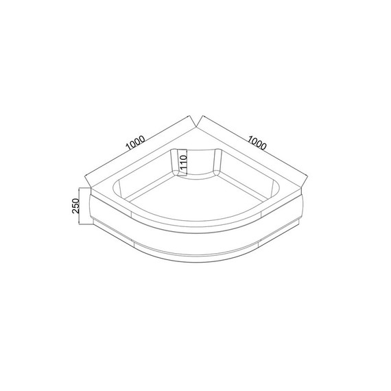 Поддон акриловый EvaGold 100х100 см EG230022 - фото, картинка 2 Поддон акриловый EvaGold 100х100 см EG230022 - фото 2