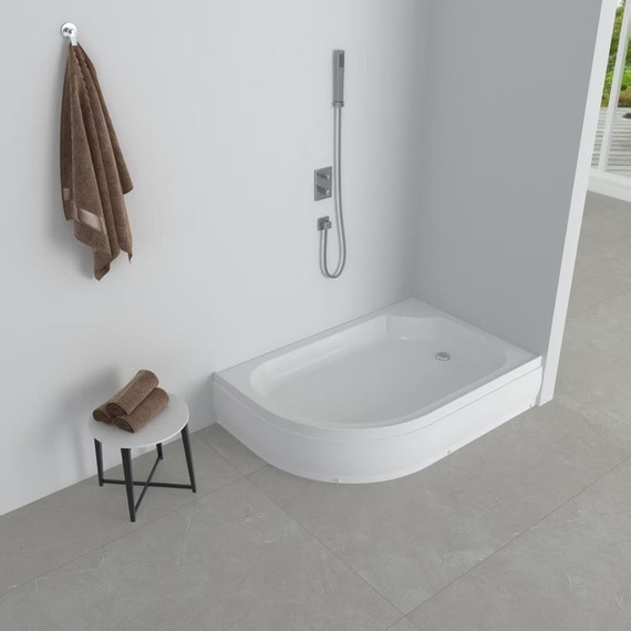 Поддон акриловый EvaGold 120х80 см EG230024 R - фото, картинка  Поддон акриловый EvaGold 120х80 см EG230024 R - фото