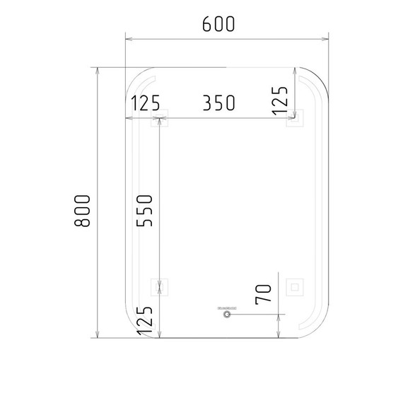Зеркало EvaGold Paola 60 см EG500067 - фото 4