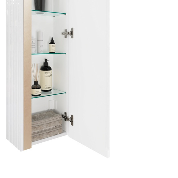 Пенал подвесной Jorno Filoro 33 см Fil.04.120/P/W/JR, белый - фото 5