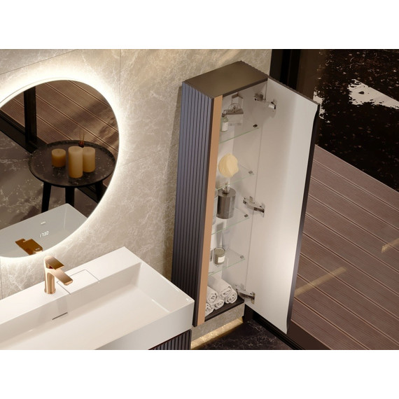 Пенал подвесной Jorno Filoro 33 см Fil.04.120PAJR, антрацит - фото 8