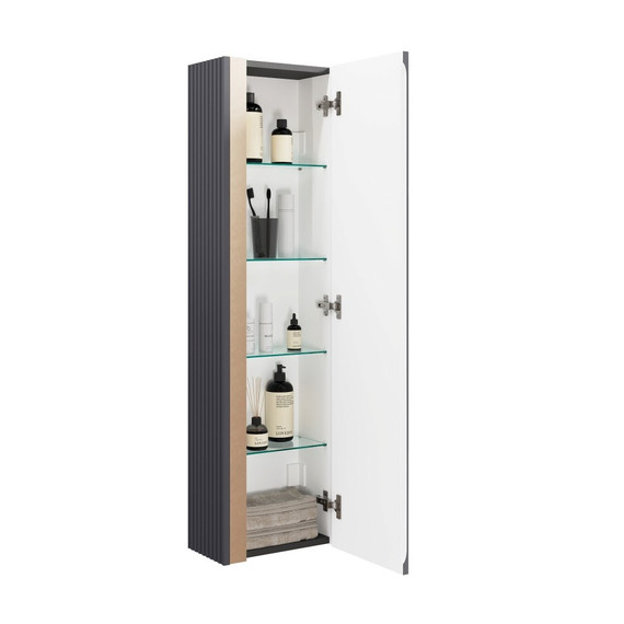 Пенал подвесной Jorno Filoro 33 см Fil.04.120PAJR, антрацит - фото 3