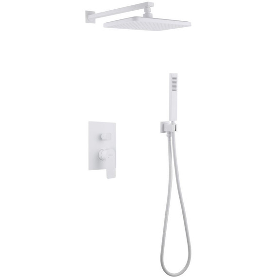 Душевая система для душа Abber Weiss Insel AF8018FW, белый матовый - фото 