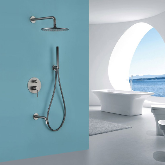 Душевая система для ванны Abber Wasser Kreis AF8117NG, никель - фото 2