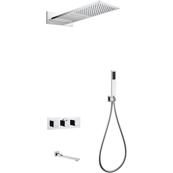 Душевая система для ванны с термостатом Abber Daheim AF8253 - фото 