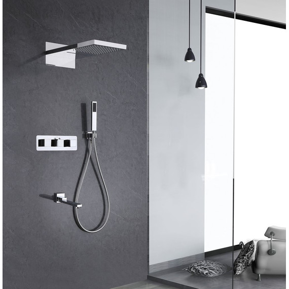 Душевая система для ванны с термостатом Abber Daheim AF8253 - фото 2